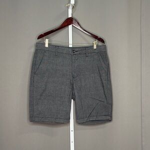 Guess Men's Charcoal Flat Front Shorts Size 34